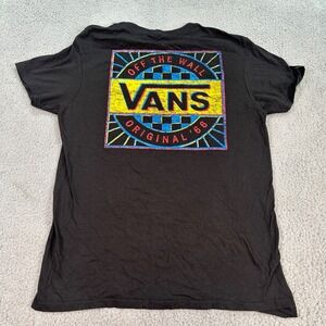 Vans Shirt Mens Medium Black Off The Wall Original 66 Graphic Skate Tee